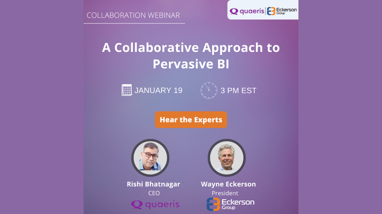 Wayne Eckerson and Rishi Bhatnagar on Collaborative Approach to Pervasive BI