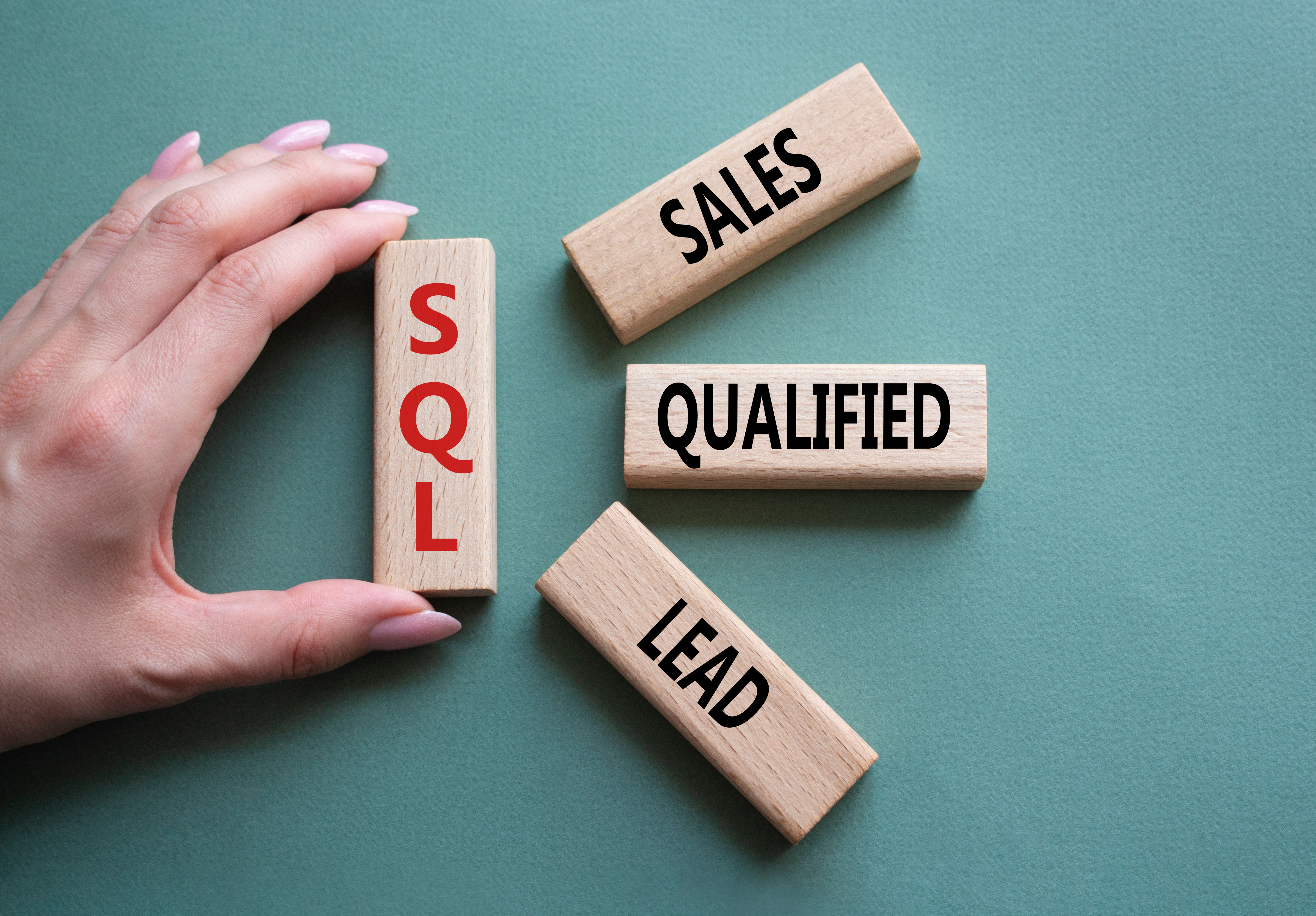 Blocks showing SQL means Sales Qualified Lead