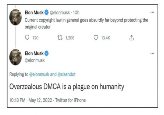 Musk Tweet Copyright