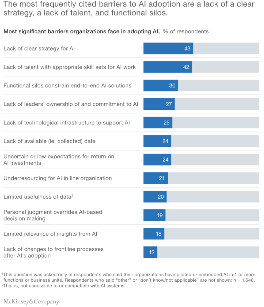 Frequently Cited Barriers to AI Adoption