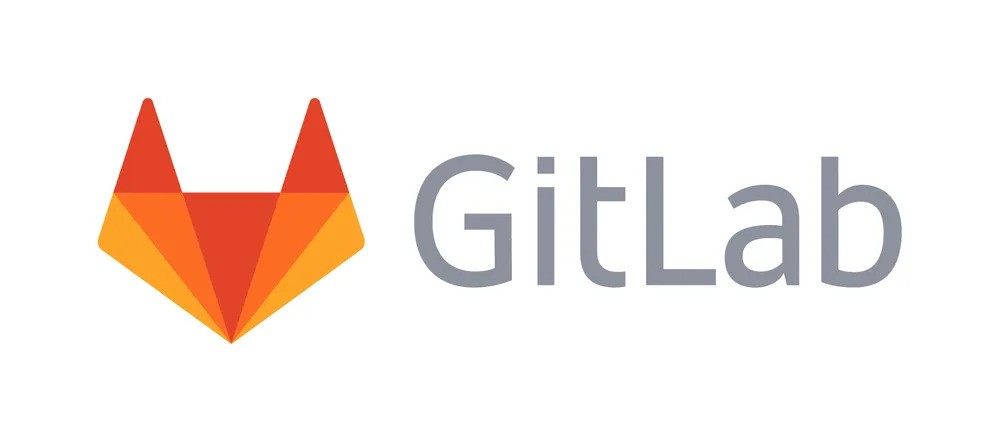 GitLab logo featuring an orange geometric fox head icon next to the word “GitLab” in grey text, representing the GitLab DevSecOps platform.