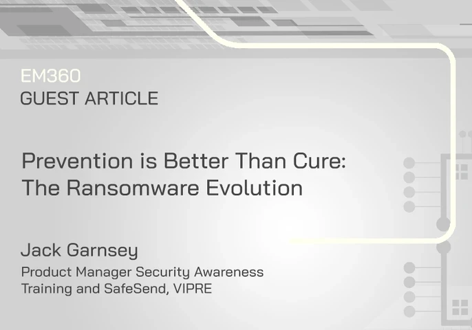 his article about ransomware attackers was written by Jack Garnsey, Product Manager Security Awareness Training and SafeSend at VIPRE.  Ransomware tactics have continued to evolve over the years, and remain a prominent threat to both SMBs and larger organisations. Particularly during the peak of COVID-19, research by IBM found that ransomware incidents ‘exploded’ in June 2020, which saw twice as many ransomware attacks as the month prior, taking advantage of remote workers being away from the help of IT tea