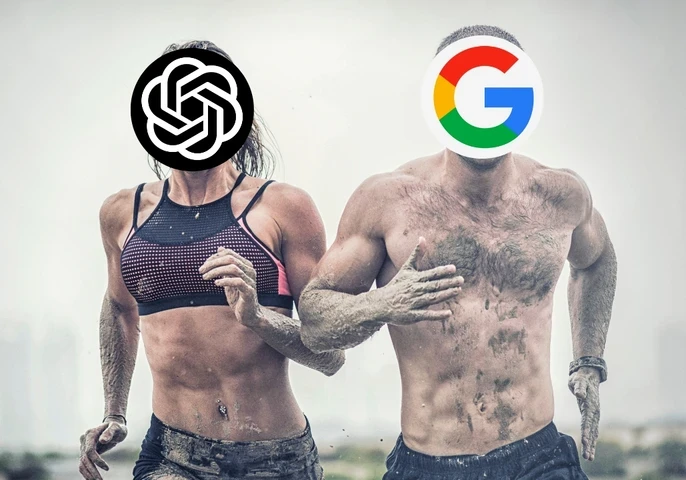 Google ChatGPT Race 