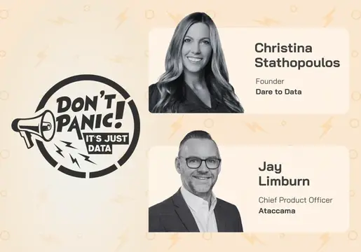 ataccama chief product officer, jay limburn talks to founder of dare to data, christina stathopoulos