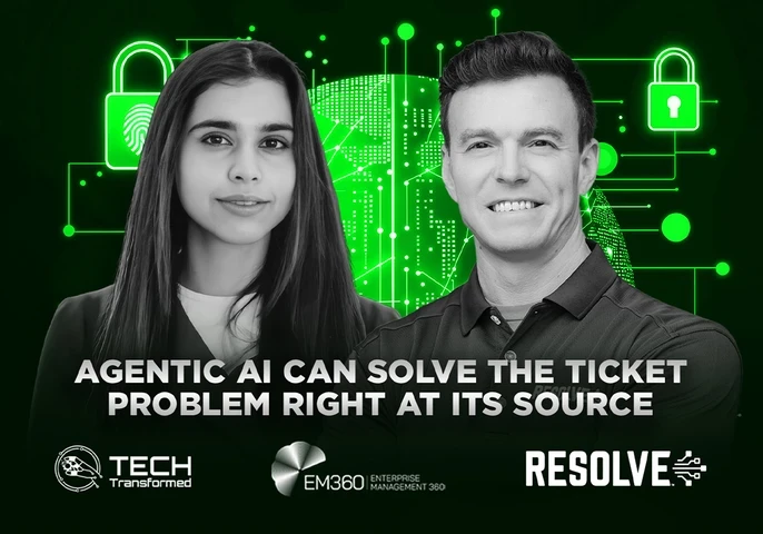 podcast with resolve systems on agentic ai and how it can solve the ticket problem featuring shubhangi dua from em360tech and sam heuer, ceo of resolve