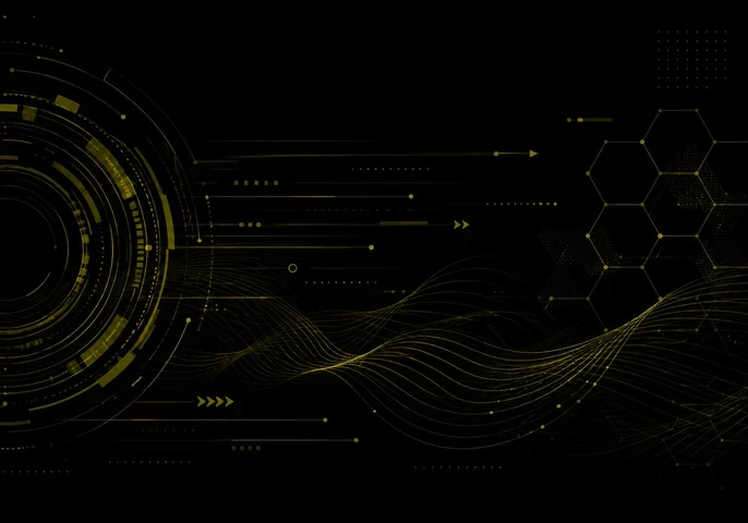 Black technology-themed EM360Tech banner featuring an olive-green circular digital interface graphic on the left, connected hexagonal network shapes on the right, and flowing data-wave patterns across the bottom. Large white text reads &ldquo;Agile Methodology Explained for Enterprise Teams&rdquo;. Smaller text below reads &ldquo;We explain Agile methodology, the frameworks that support it, and why enterprise organisations continue to invest in Agile delivery.&rdquo; The EM360 Enterprise Management 360 logo appears in the upper-ri