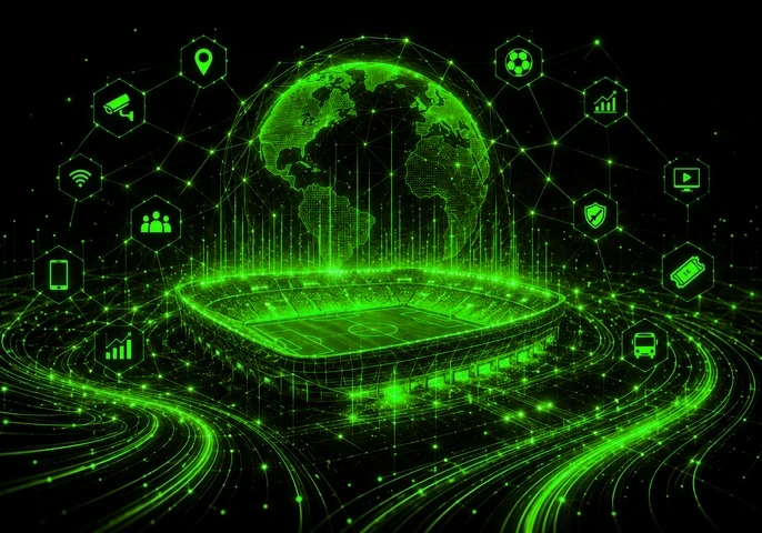 Banner image for article discussing FIFA's AI referees