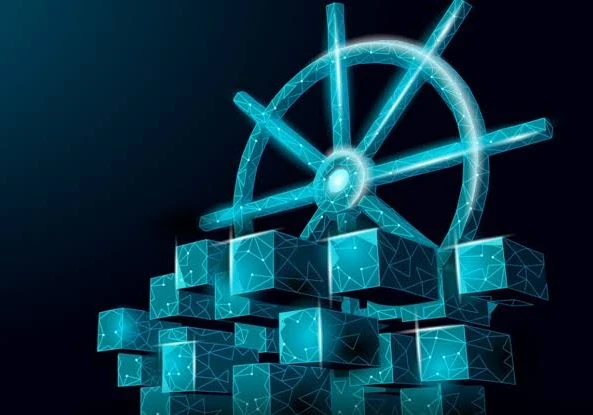 Animated representation of Kubernetes