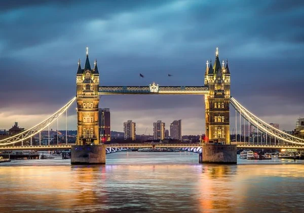 View of Tower Bridge in London