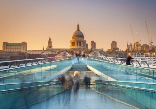 St Paul's Cathedral at sunset