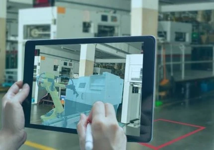 Industrial IoT devices connected across a smart industrial environment.