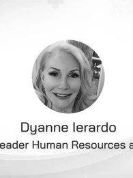 Black-and-white profile picture of Dyanne Lerardo, Senior Leader Human Resources at Verizon