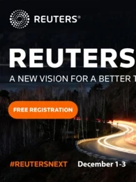Reuters NEXT is gathering global leaders and forward thinkers ?? to reimagine solutions to the challenges the new year brings on December 1-3 2021. 