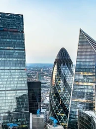 Iconic skyscrapers in the United Kingdom.