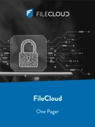 filecloud one pager
