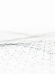 Abstract 3d rendering futuristic dots and lines