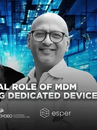 cybersecurity podcast with esper's sudhir reddy and chris steffen, ema on em360tech