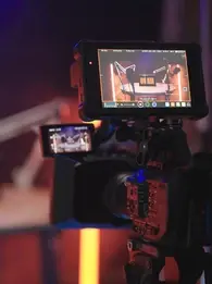 setup for video podcasts