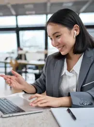 Hybrid working technology in a shared office space