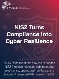“EM360Tech cover image titled ‘US SEC Four-Day Cyber Rule Redefines Accountability.’ The design features bold white text on a dark blue-to-red gradient background with subtle vector outlines of a shield, lock, and calendar, symbolising cybersecurity disclosure and regulatory compliance.”