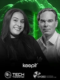 Trisha Pillay and Jan Ursi on Tech Transformed podcast discussing cyber resilience, independent cloud infrastructure, and digital sovereignty for SaaS data protection.