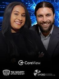 Trisha Pillay and Rob Edmondson discussing cyber resilience in Microsoft 365, focusing on tenant security, configuration visibility, and identity management in modern cloud environments.