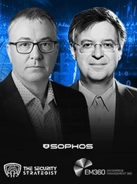 Chester Wisniewski and Richard Stiennon discussing real-world cybersecurity breaches on the Security Strategist podcast.