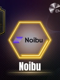EM360Tech Q2 2026 Impact Index Catalyst Winner graphic featuring the Catalyst Winner award badge, a glowing gold hexagon containing the Noibu logo, and the company name "Noibu" displayed prominently against a dark branded background with the EM360Tech logo in the top right.