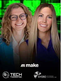 Sara Maldon of Make discusses scaling AI and automation with Tech Transformed host Christina Stathopoulos.