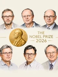Collage of the 2026 Nobel Prize Winners