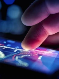 Person using a smartphone