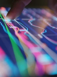 screen showing various graphs