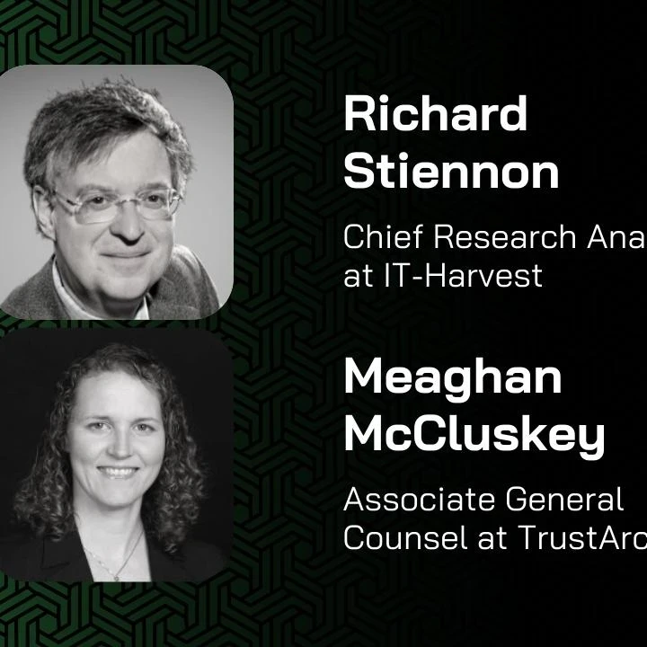 Profile pictures of Richard Stiennon and Meaghan McCluskey.