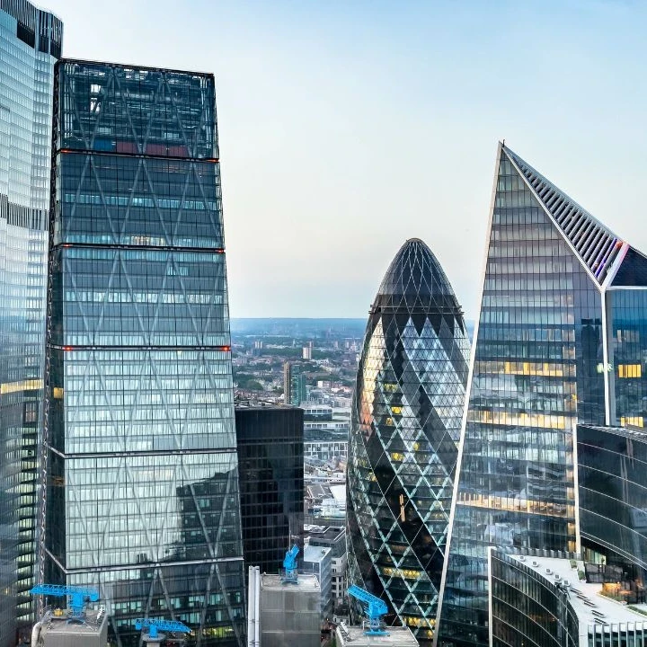 Iconic skyscrapers in the United Kingdom.