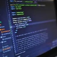 code on computer screen