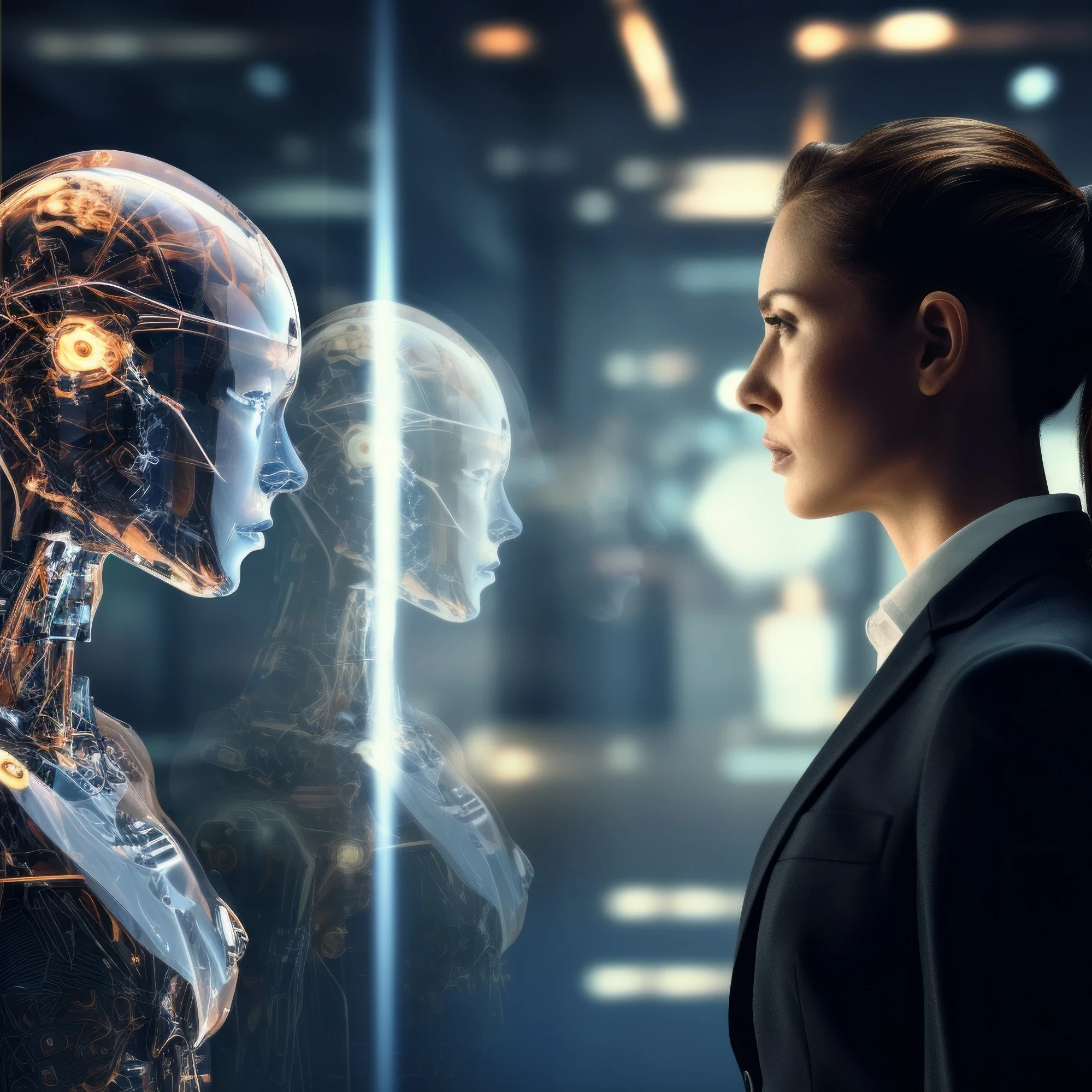 human vs artificial intelligence (AI)