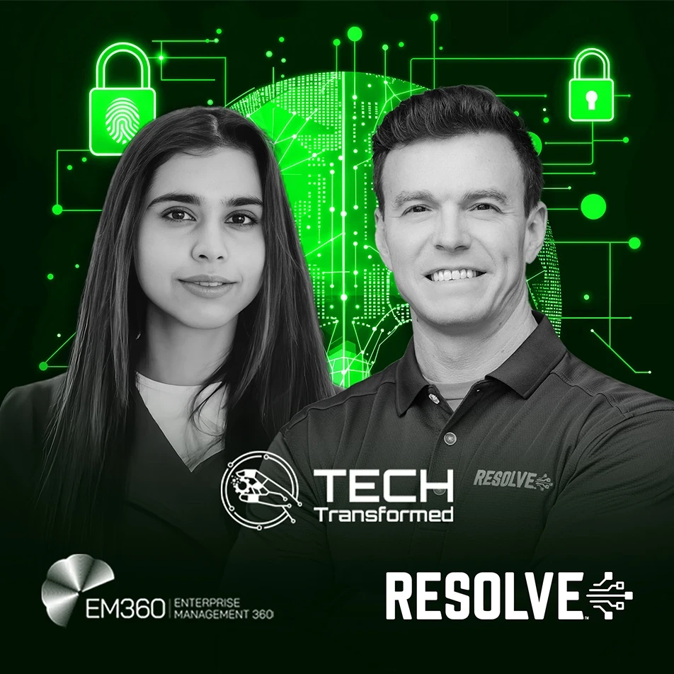 podcast with resolve systems on agentic ai and how it can solve the ticket problem featuring shubhangi dua from em360tech and sam heuer, ceo of resolve