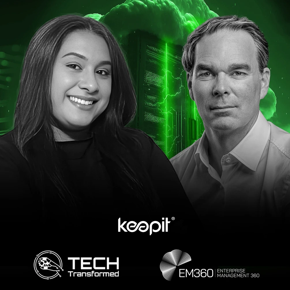 Trisha Pillay and Jan Ursi on Tech Transformed podcast discussing cyber resilience, independent cloud infrastructure, and digital sovereignty for SaaS data protection.