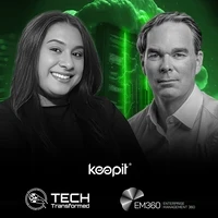 Trisha Pillay and Jan Ursi on Tech Transformed podcast discussing cyber resilience, independent cloud infrastructure, and digital sovereignty for SaaS data protection.