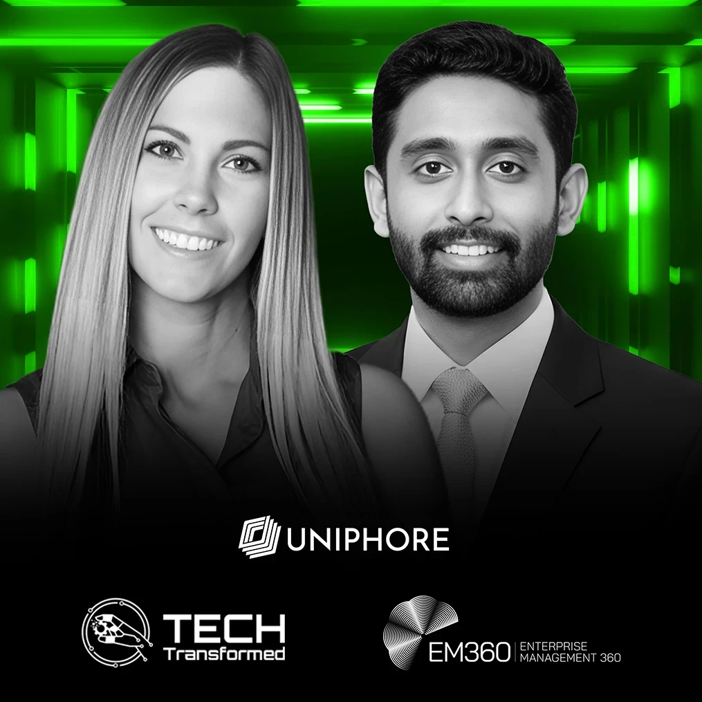 Christina Stathopoulos and Joe Pulickal discussing composable Customer Data Platforms, data governance, and first-party data strategies on the Tech Transformed podcast