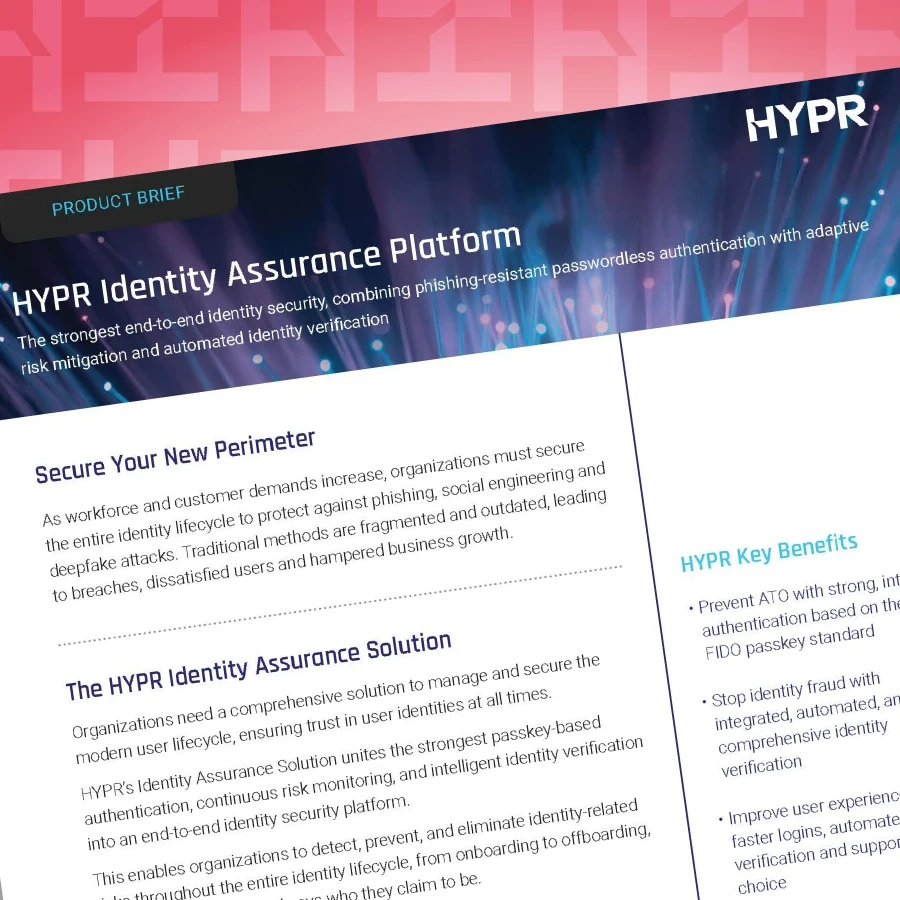 HYPR identity assurance