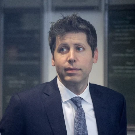 Sam Altman in court, with OpenAI branding in the background, symbolising leadership scrutiny ahead of a potential IPO.