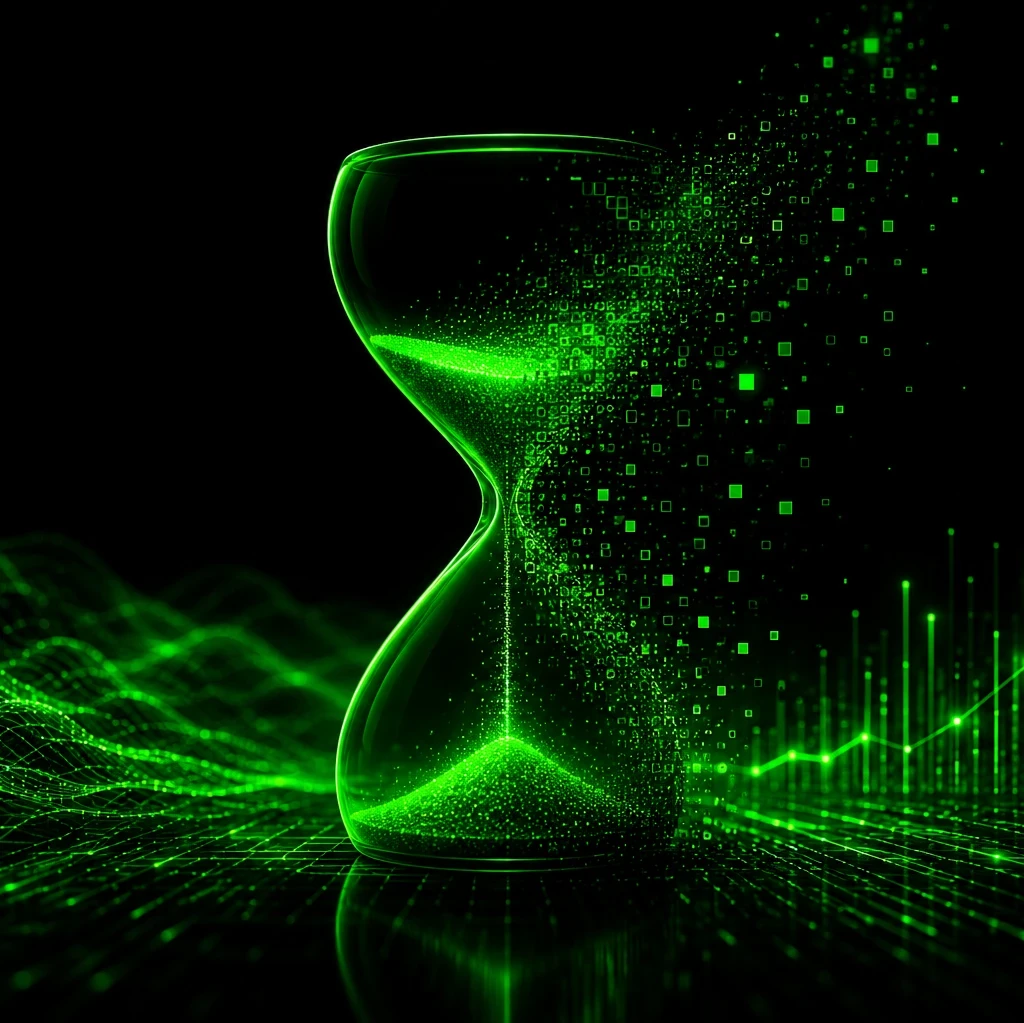Banner image for article discussing AI adoption metrics and business value measurement