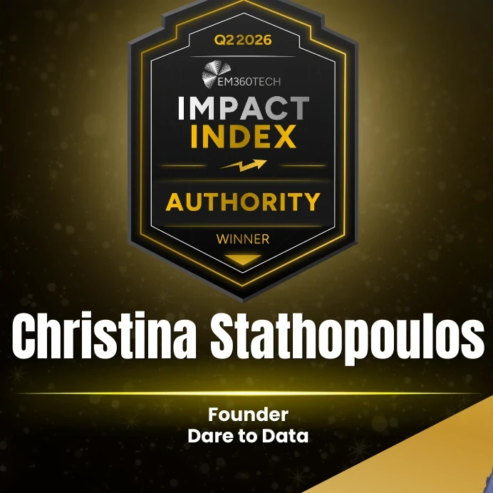 The EM360Tech Authority Award for Q2 2026 goes to Christina Stathopoulos!