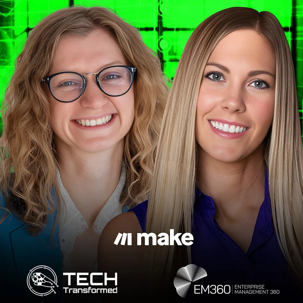 Sara Maldon of Make discusses scaling AI and automation with Tech Transformed host Christina Stathopoulos.