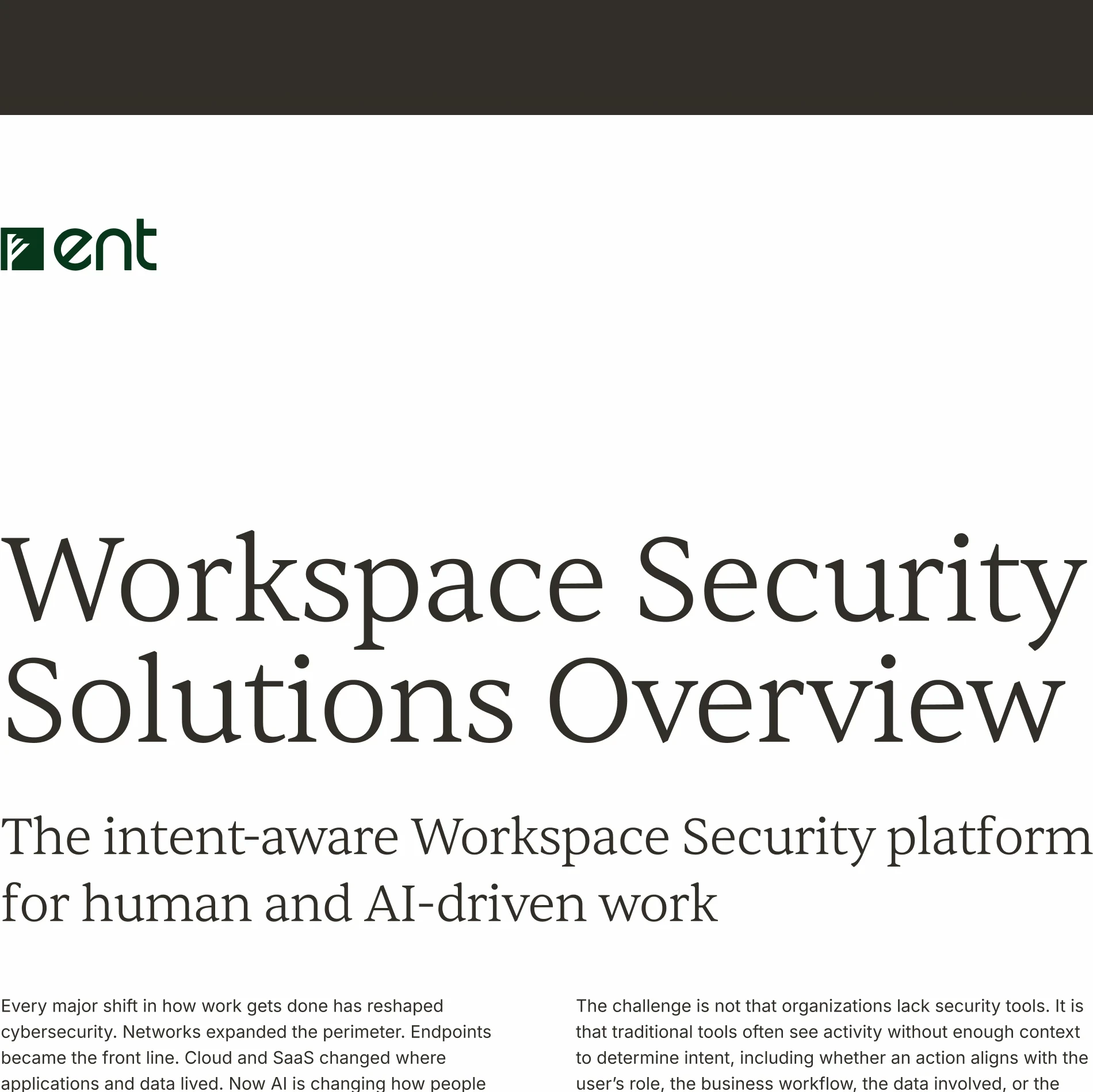 ent solutions brief
