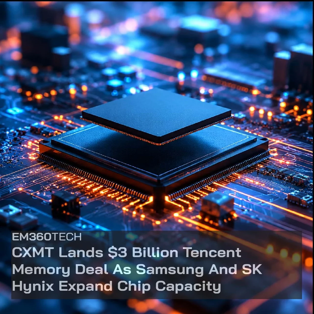 Banner image for article about China's CXMT deal with tencent
