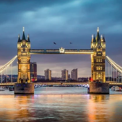 View of Tower Bridge in London