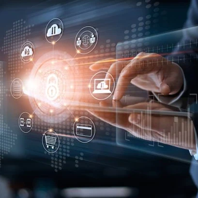 image showing someone working on data