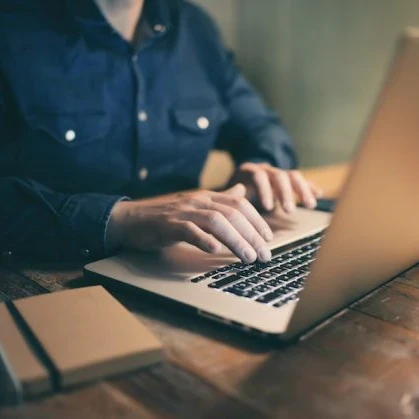Worker on a laptop